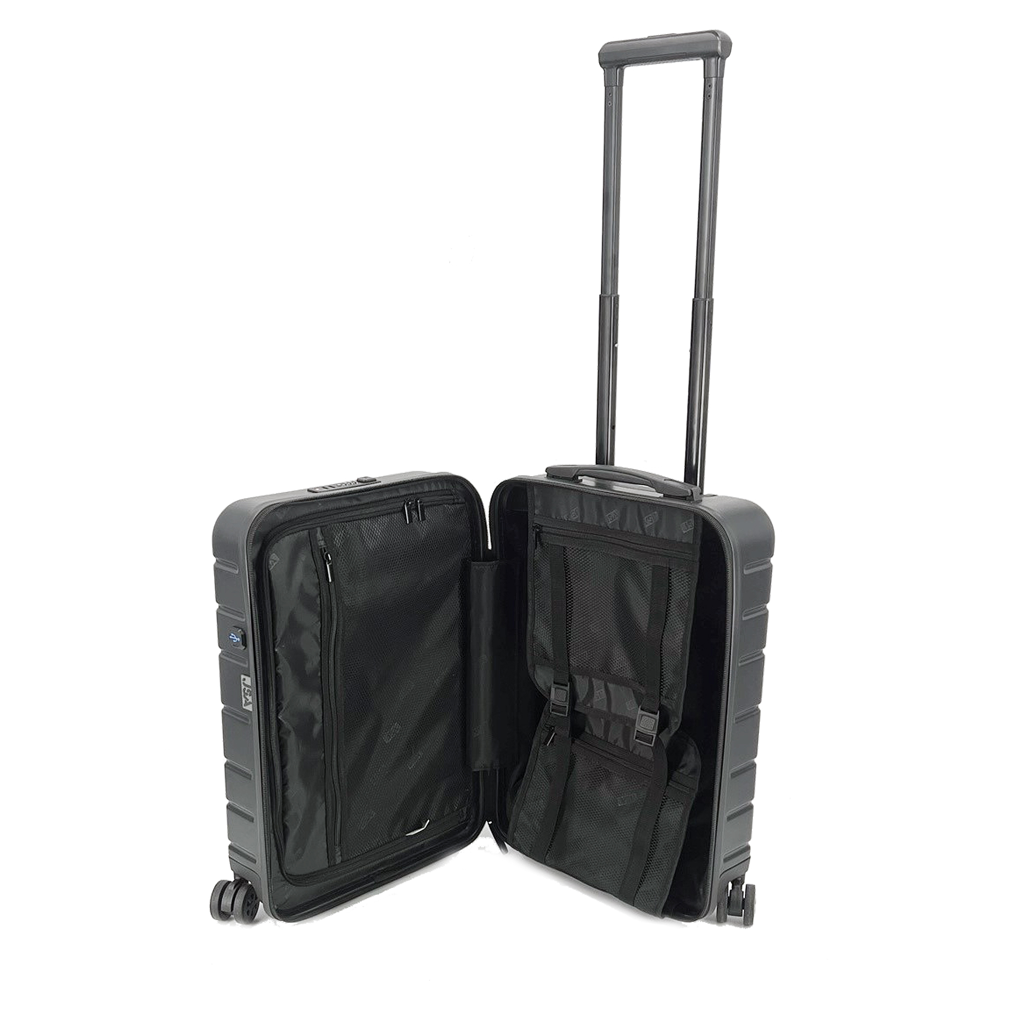 Alumaxx Reisetrolley klein schwarz RABS TSA-Schloss 4 Rollen
