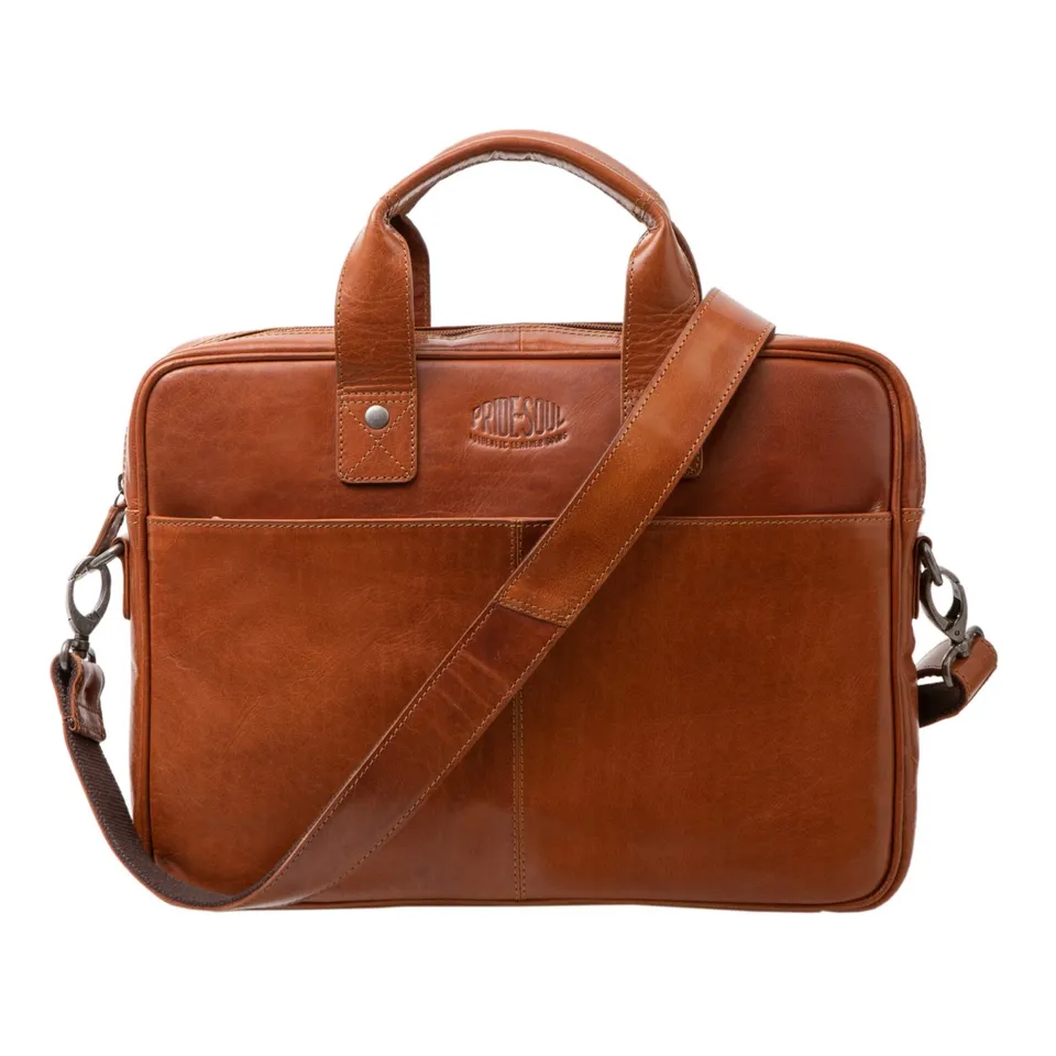 Alumaxx Surprise Laptoptasche Cognac Leder 15 Zoll