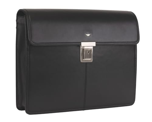 Golden Head Polo Business Bag Laptoptasche schwarz Rindsleder