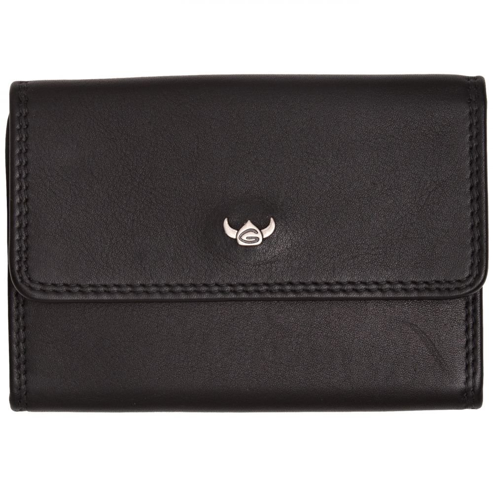 Golden Head Polo Schlüsseletui Schwarz Leder Druckknopf
