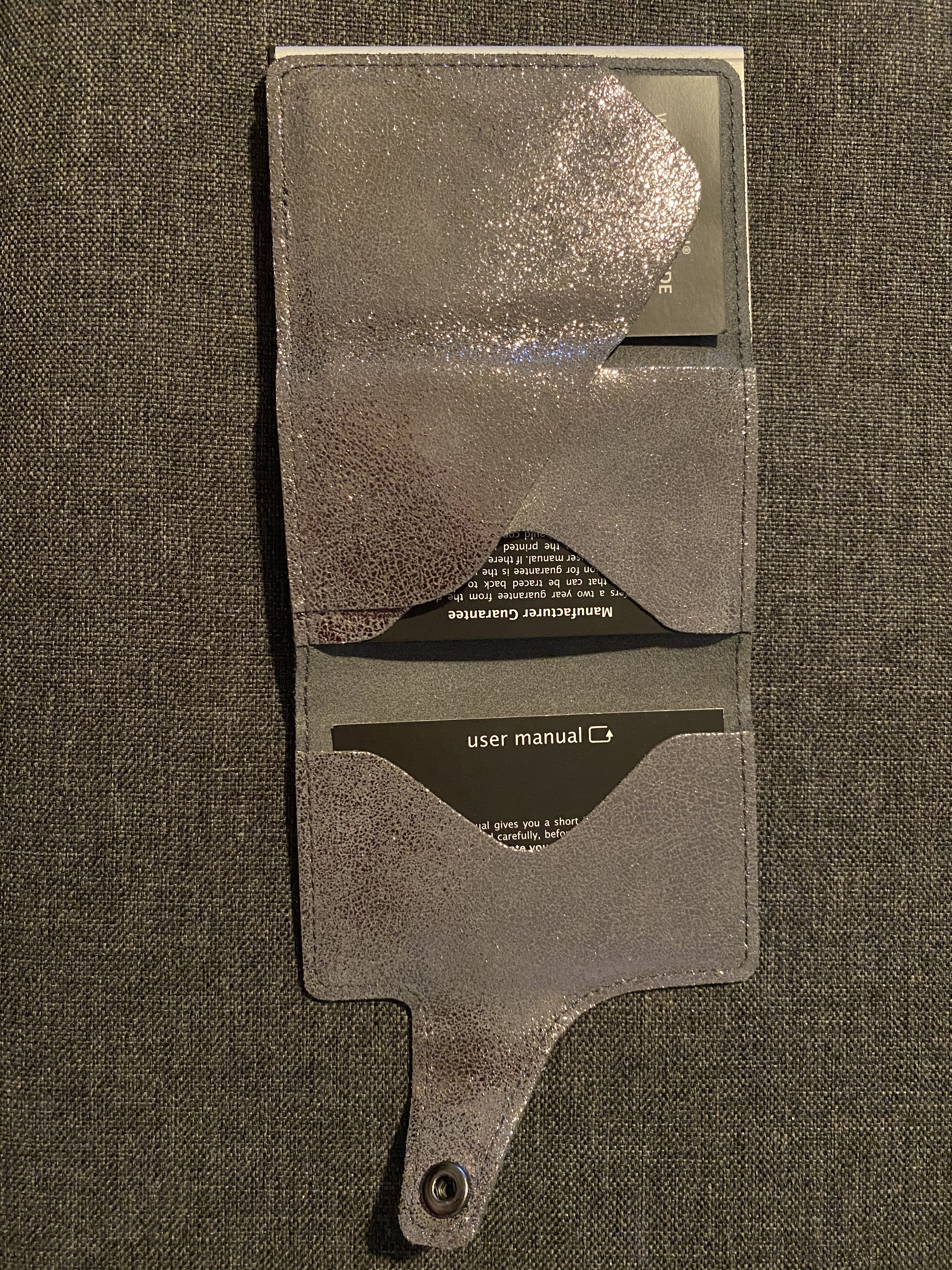 Tru Virtu Click & Slide Wallet Kartenetui Glitter RFID