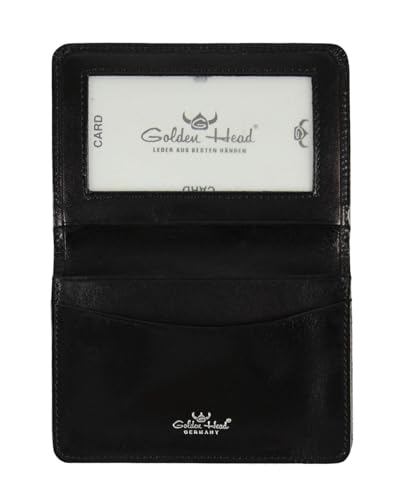 Golden Head Colorado Classic Visitenkartenetui Leder schwarz