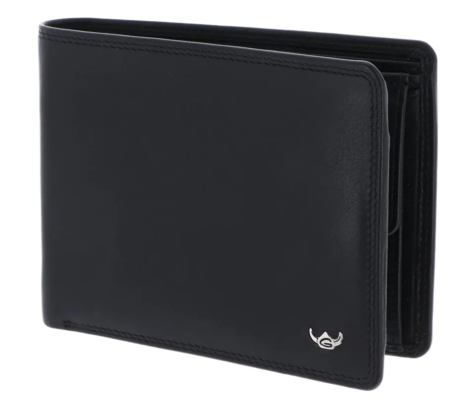 Golden Head Polo 1138 Geldbörse Schwarz RFID Münzfach