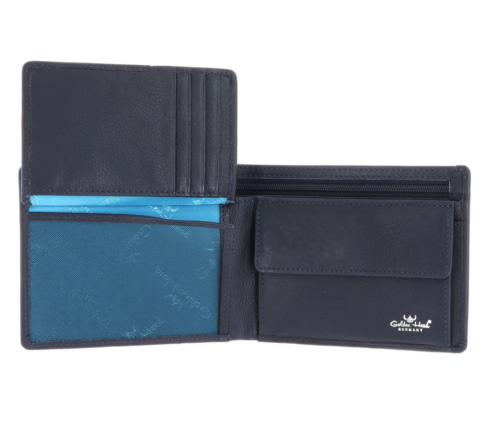 Golden Head Capri 1364 Geldbörse Blau RFID Scheintasche