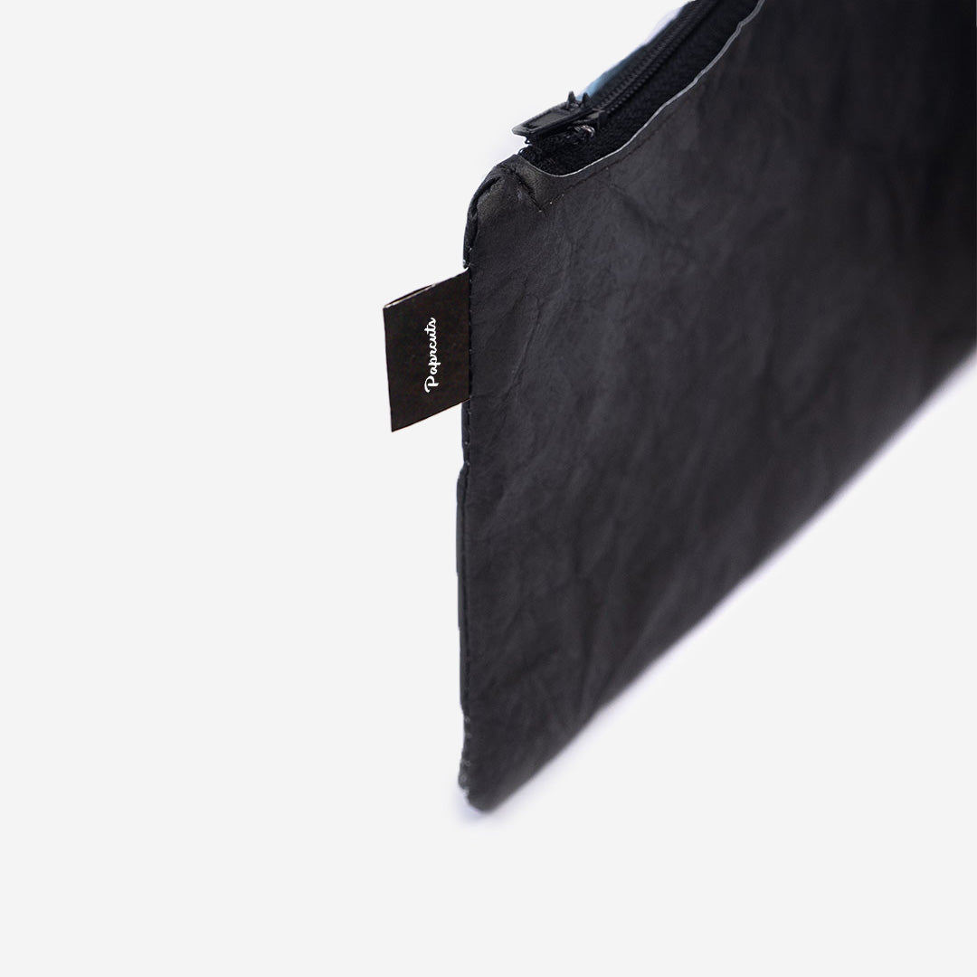 Paprcuts Federtasche Just Black Federmäppchen schwarz Tyvek