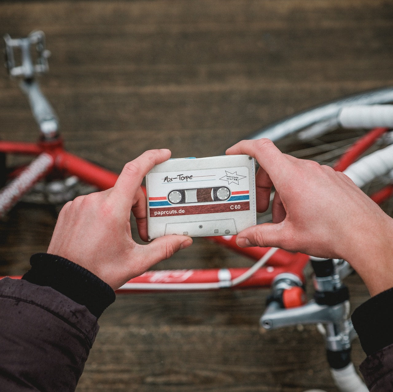 Paprcuts RFID Wallet Mixtape Portemonnaie grau RFID-Schutz