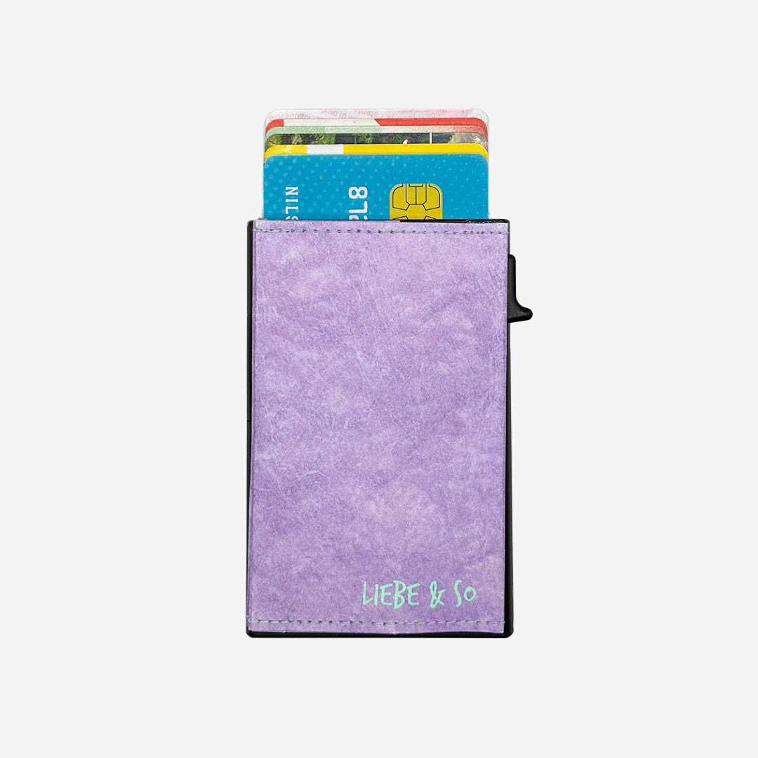 Paprcuts RFID Alu Kartenetui Liebe & So Reisepasshülle lila RFID