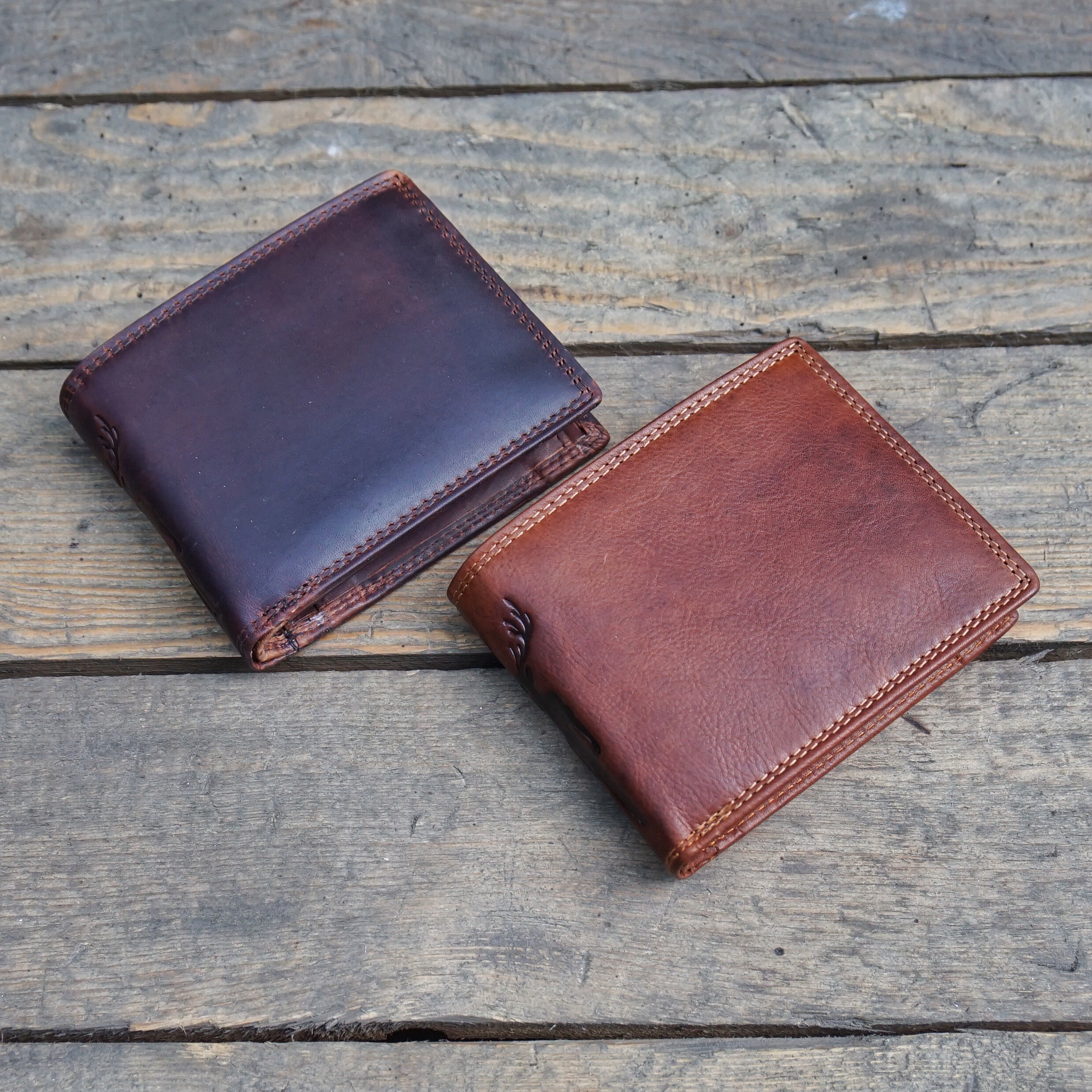 Jack Kinsky Monterey 101 Herrenbörse Cognac Rindleder