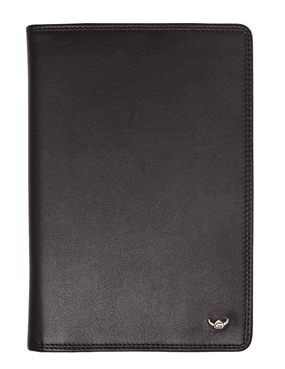 Golden Head Polo Brieftasche 16 cm schwarz Querformat Leder