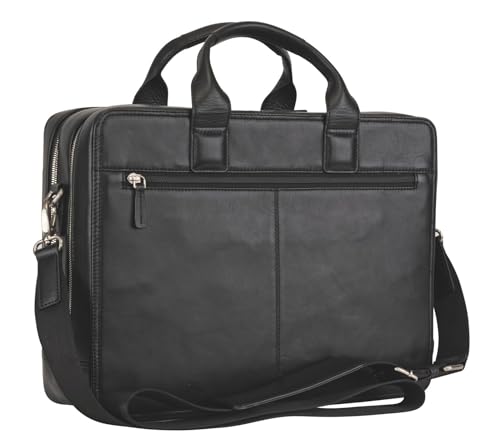 Golden Head Polo Business Bag Aktentasche Schwarz Leder A4