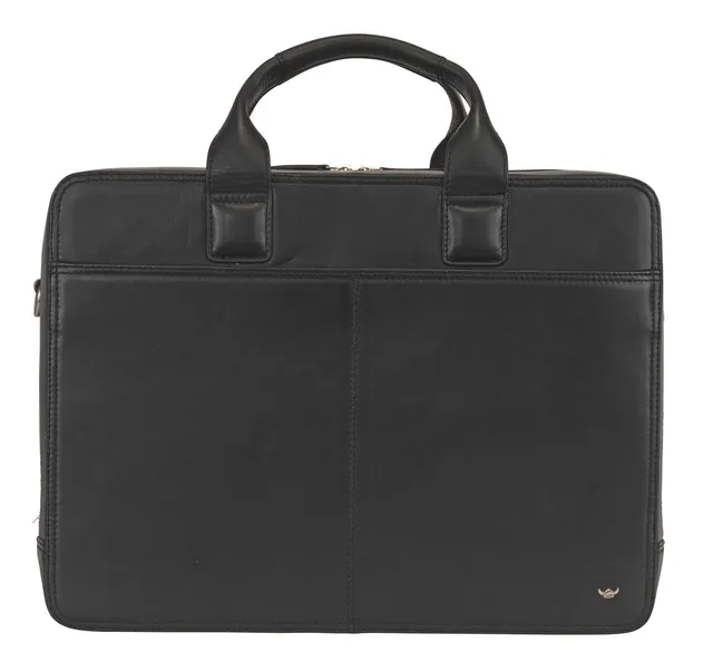 Golden Head Polo Business Bag Aktentasche Schwarz Leder A4