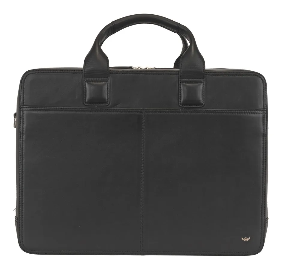 Golden Head Polo Business Bag Aktentasche Schwarz Leder A4