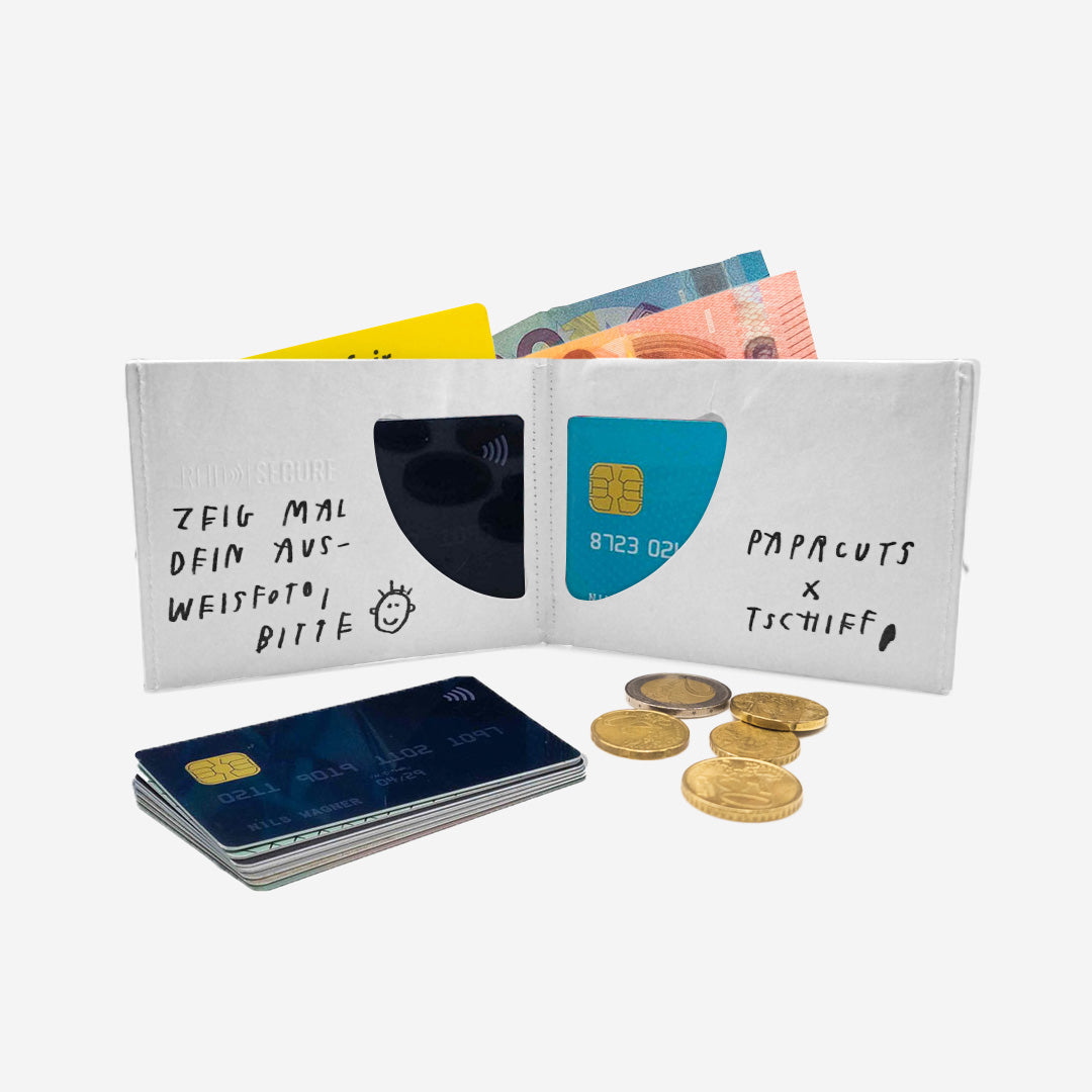 Paprcuts RFID Wallet Viel Besser Portemonnaie Schwarz Tyvek