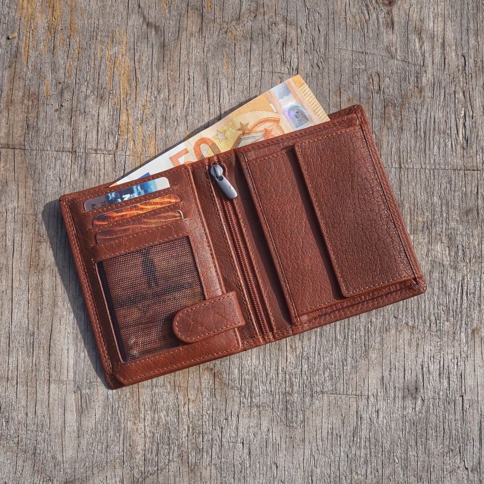 Jack Kinsky Porto 100 Herrenbörse Cognac RFID