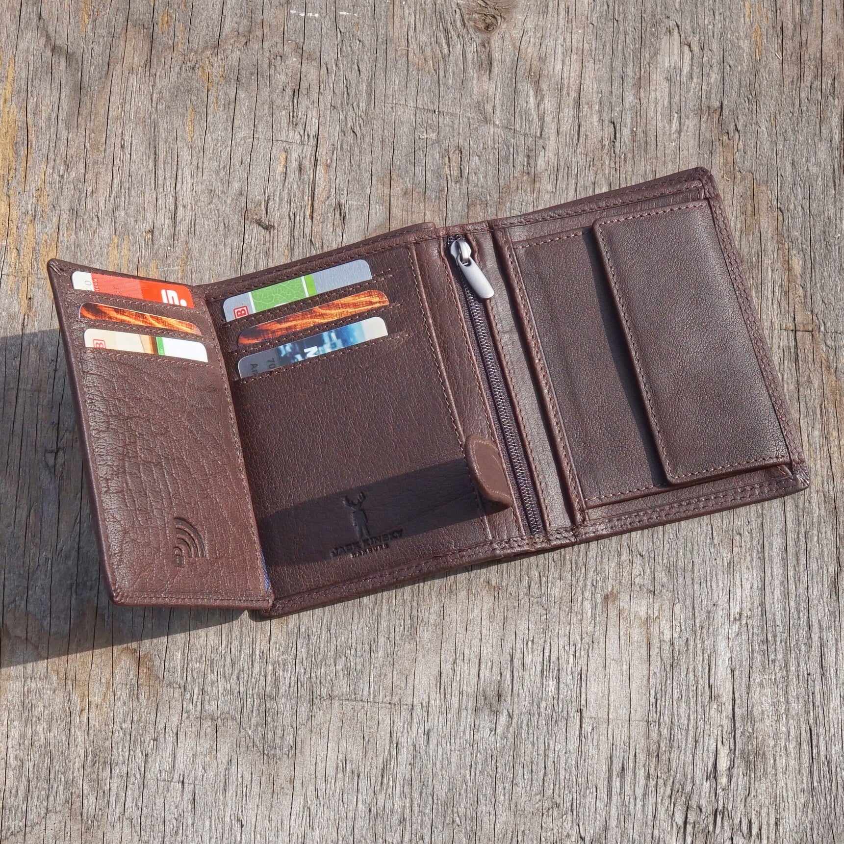Jack Kinsky Porto 100 Herrenbörse Cognac RFID