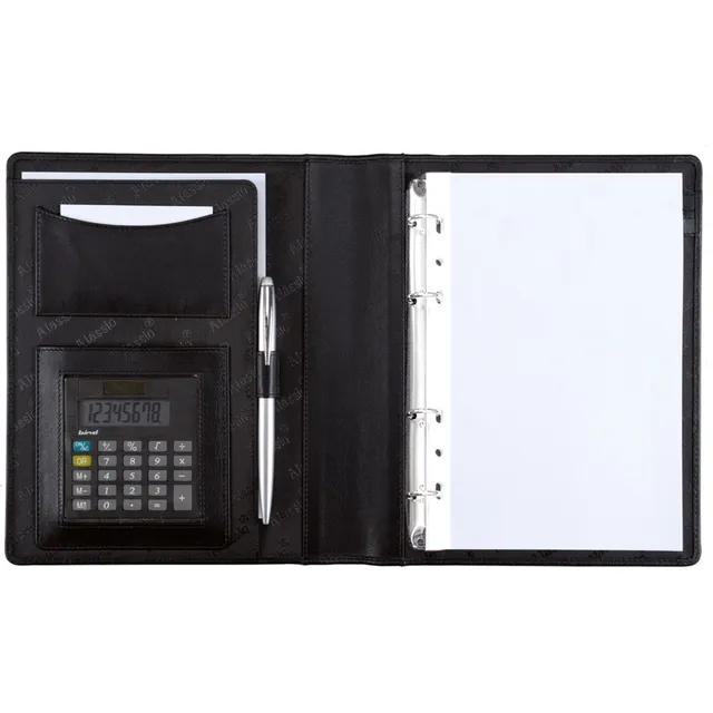 Alumaxx Benaco A5 Ringbuchmappe schwarz mit Rechner