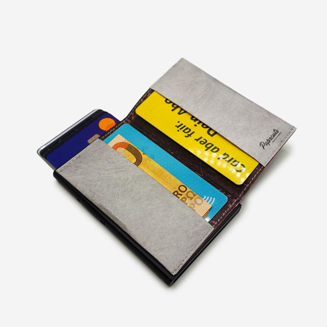 Paprcuts RFID Alu Kartenetui Game Boy Kartenetui grau vegan