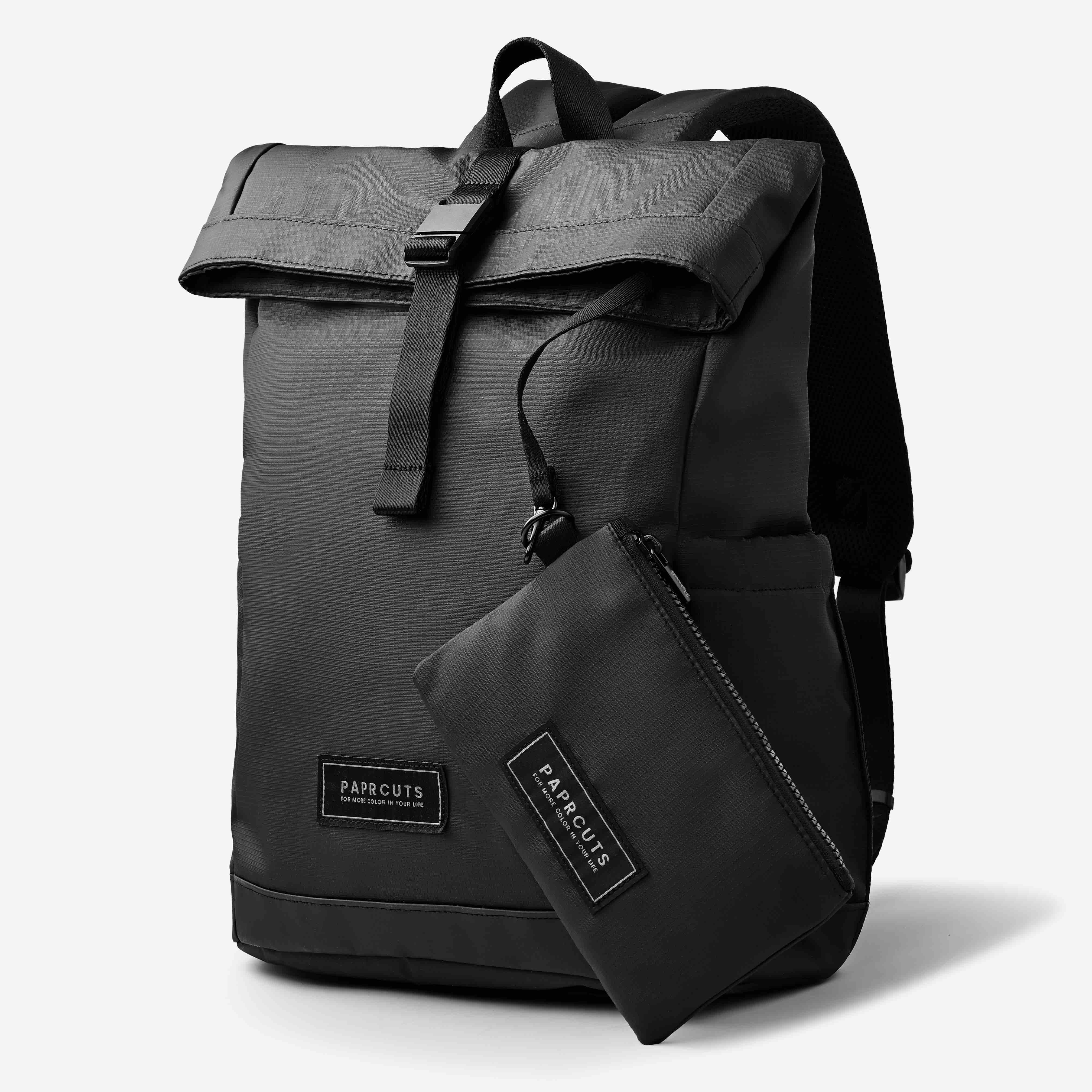 Paprcuts Berlin Rucksack Black Ripstop Bundle