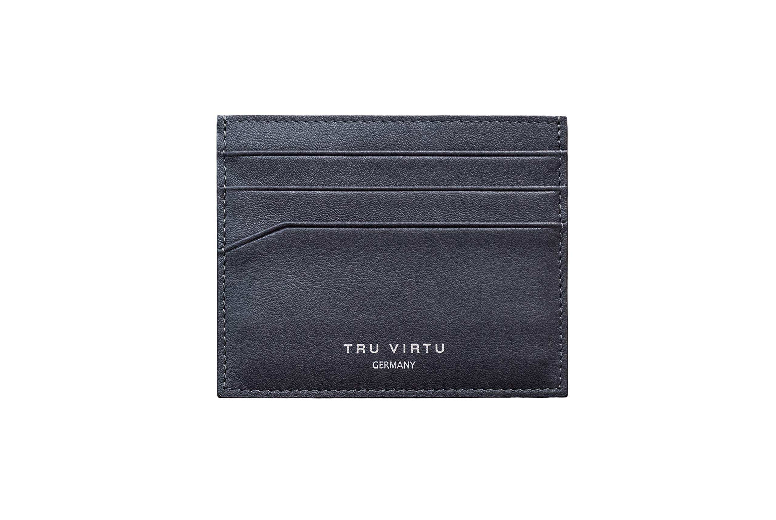 Tru Virtu Wallet Geldbörse Brown Nappa RFID ultradünn