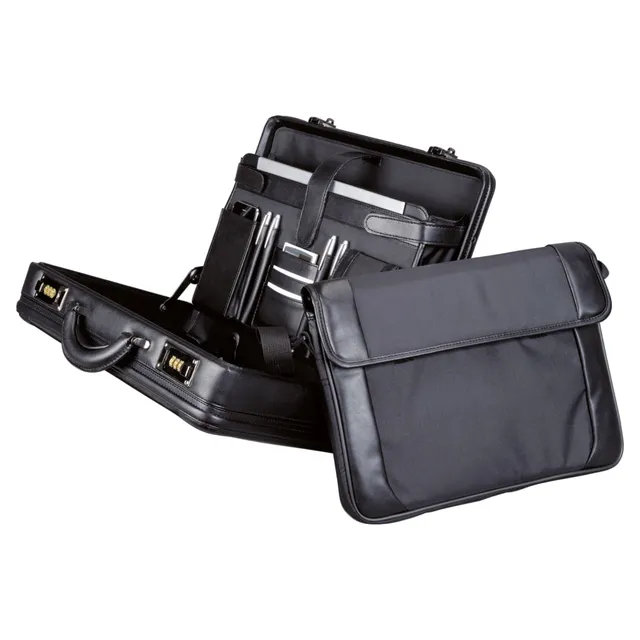 Alassio Modica Laptop Attachékoffer 17 Zoll schwarz