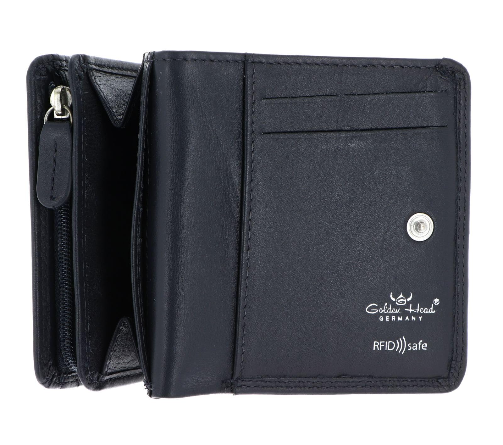 Golden Head Polo 3335 RV-Börse Marineblau Rindsleder RFID