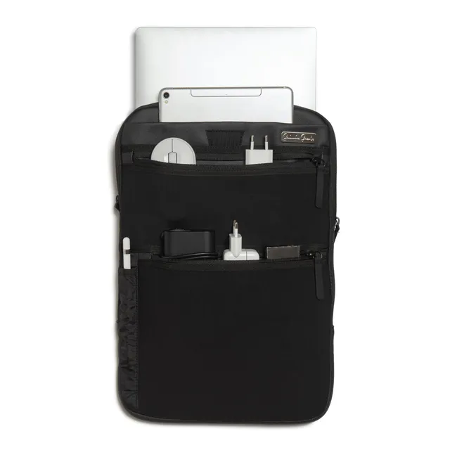 Jaimie Jacobs Backpack Tech-Sleeve Rucksack Leder Schwarz