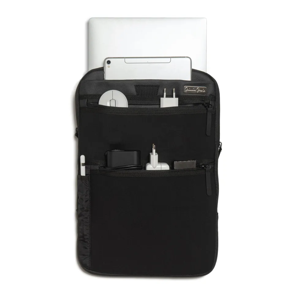 Jaimie Jacobs Backpack Tech-Sleeve Rucksack Leder Schwarz