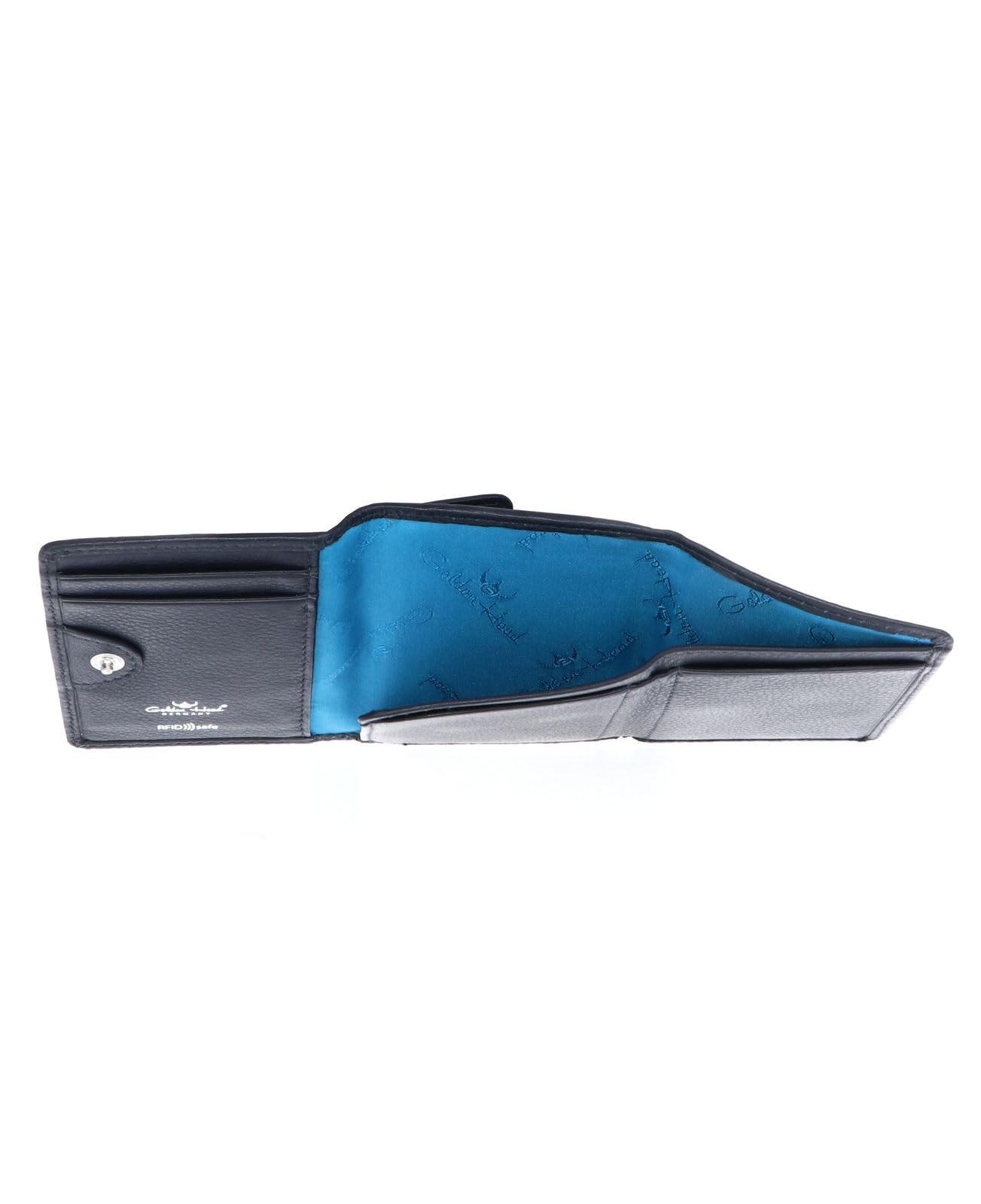 Golden Head Capri 1011 Minigeldbörse Blau RFID Druckknopf