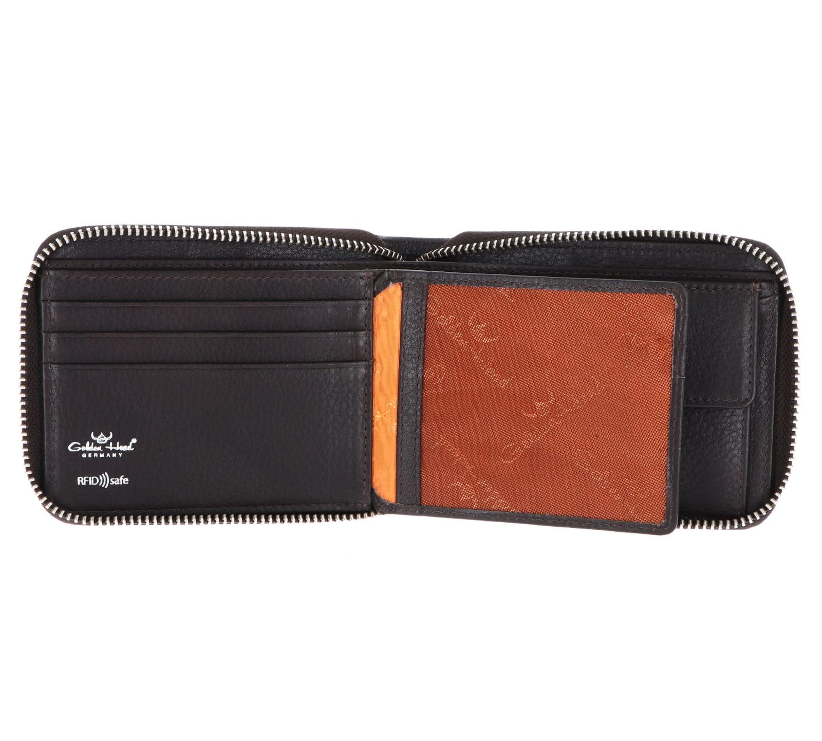 Golden Head Capri 1367 RV-Scheintasche Dunkelbraun RFID