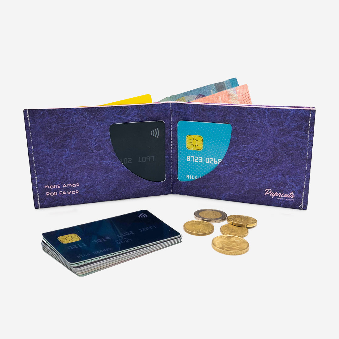 Paprcuts RFID Wallet More amor por favor Portemonnaie Rosa RFID-Schutz