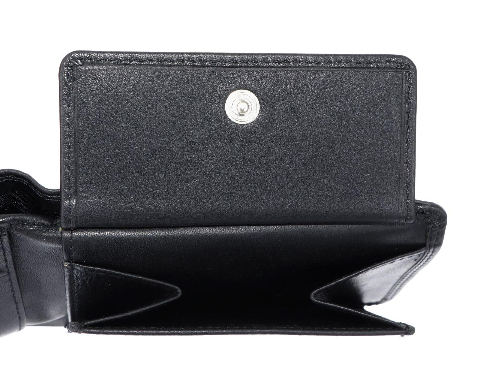 Golden Head Polo 1193 Mini Geldbörse Schwarz Rindsleder Münzfach
