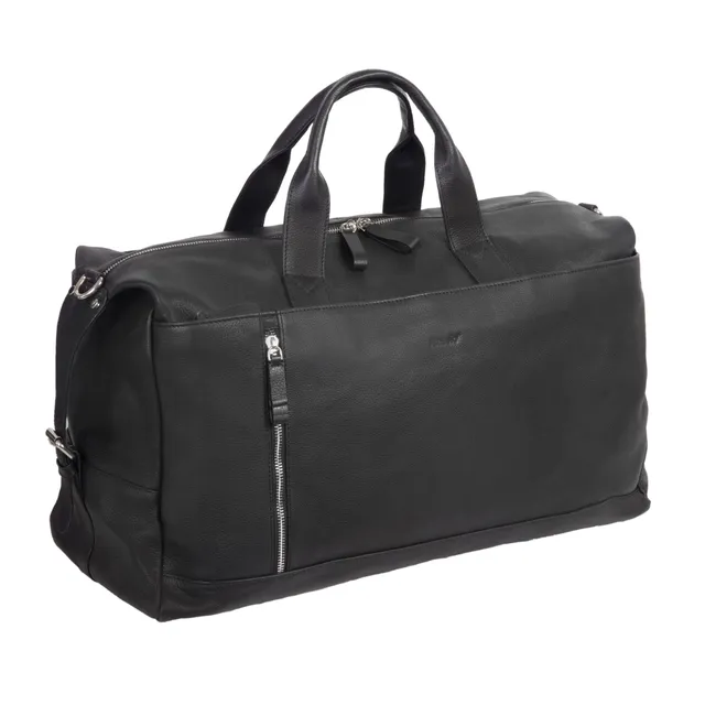 Alumaxx Toro Weekender Reisetasche Schwarz Leder 50 cm