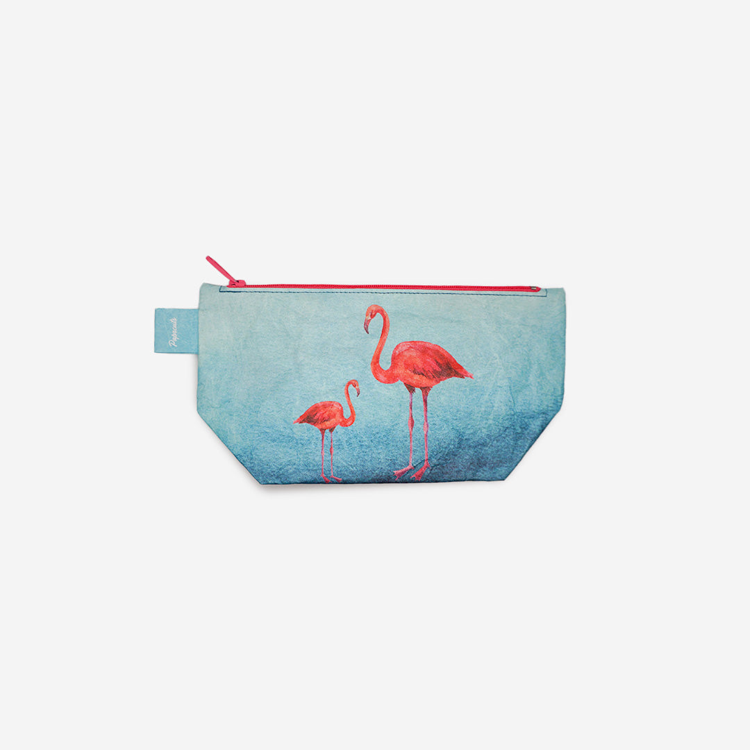 Paprcuts Kosmetiktasche Flamingo Kosmetikbeutel blau pink