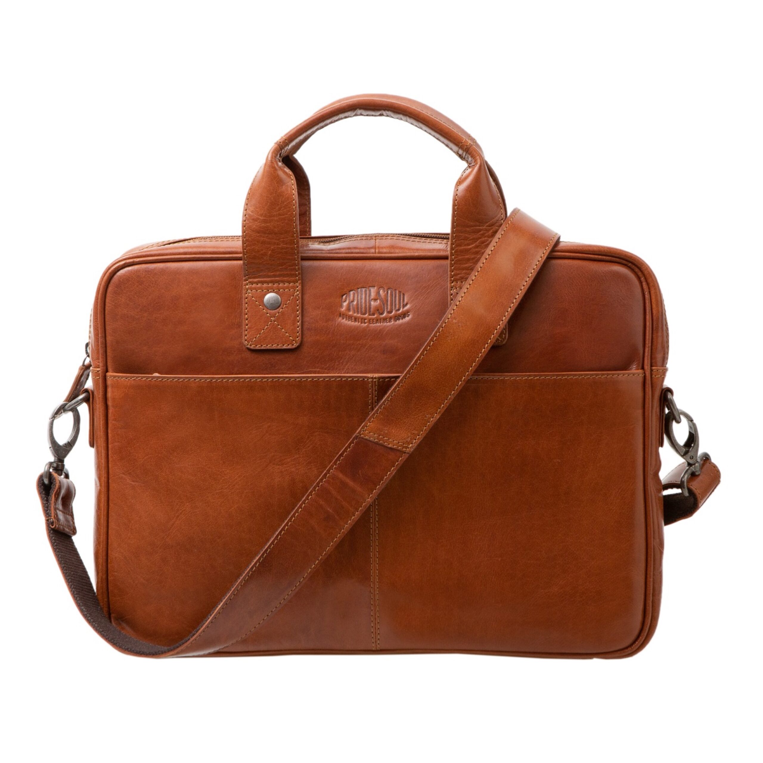 Alumaxx Surprise Laptoptasche Cognac Leder 15 Zoll
