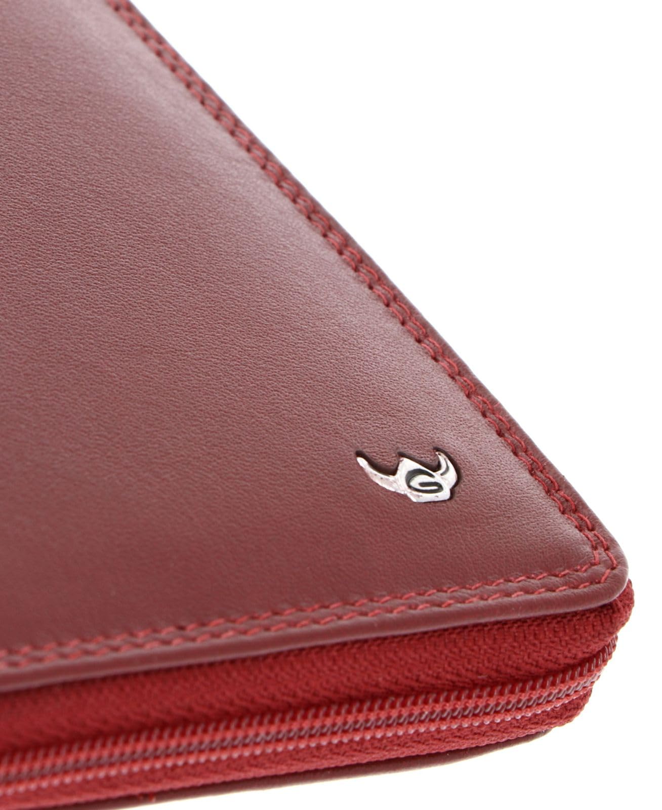 Golden Head Polo Kombischeintasche 3302 Rot RFID Rindsleder