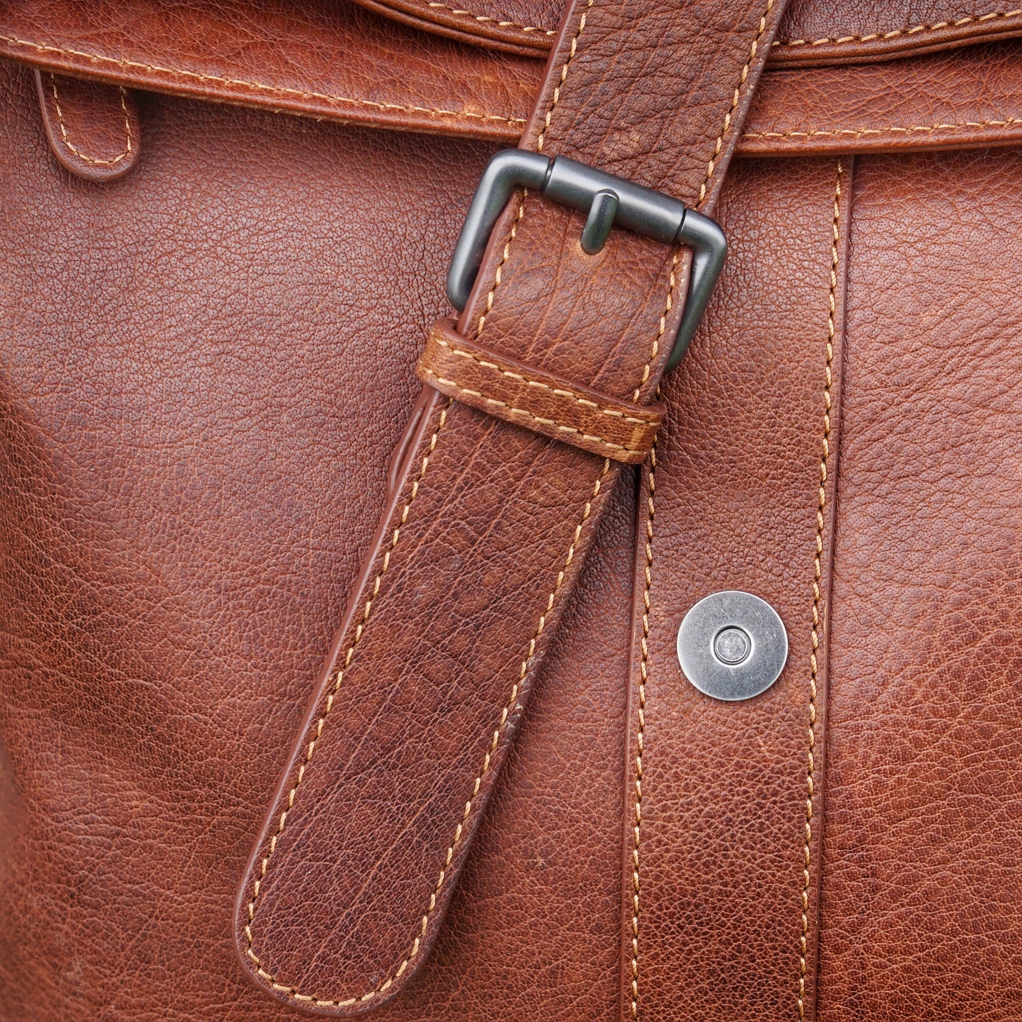 Jack Kinsky Porto 5 Rucksack Cognac Büffelleder Laptop