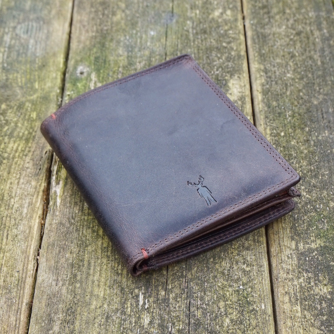 Jack Kinsky Colombo 200 Geldbörse Mocca Pull-Up Leder