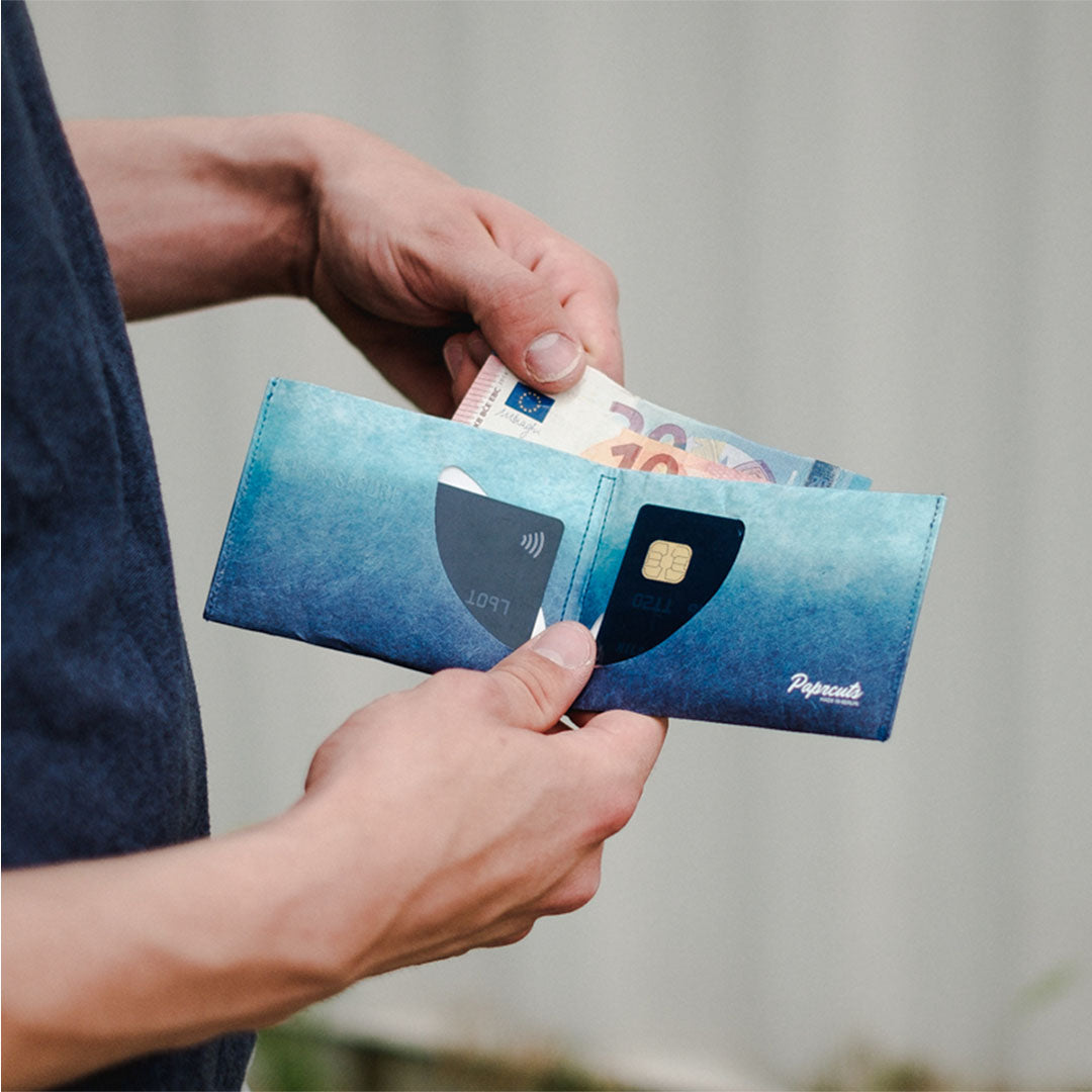 Paprcuts RFID Wallet Blue Lagoon Portemonnaie Tyvek blau