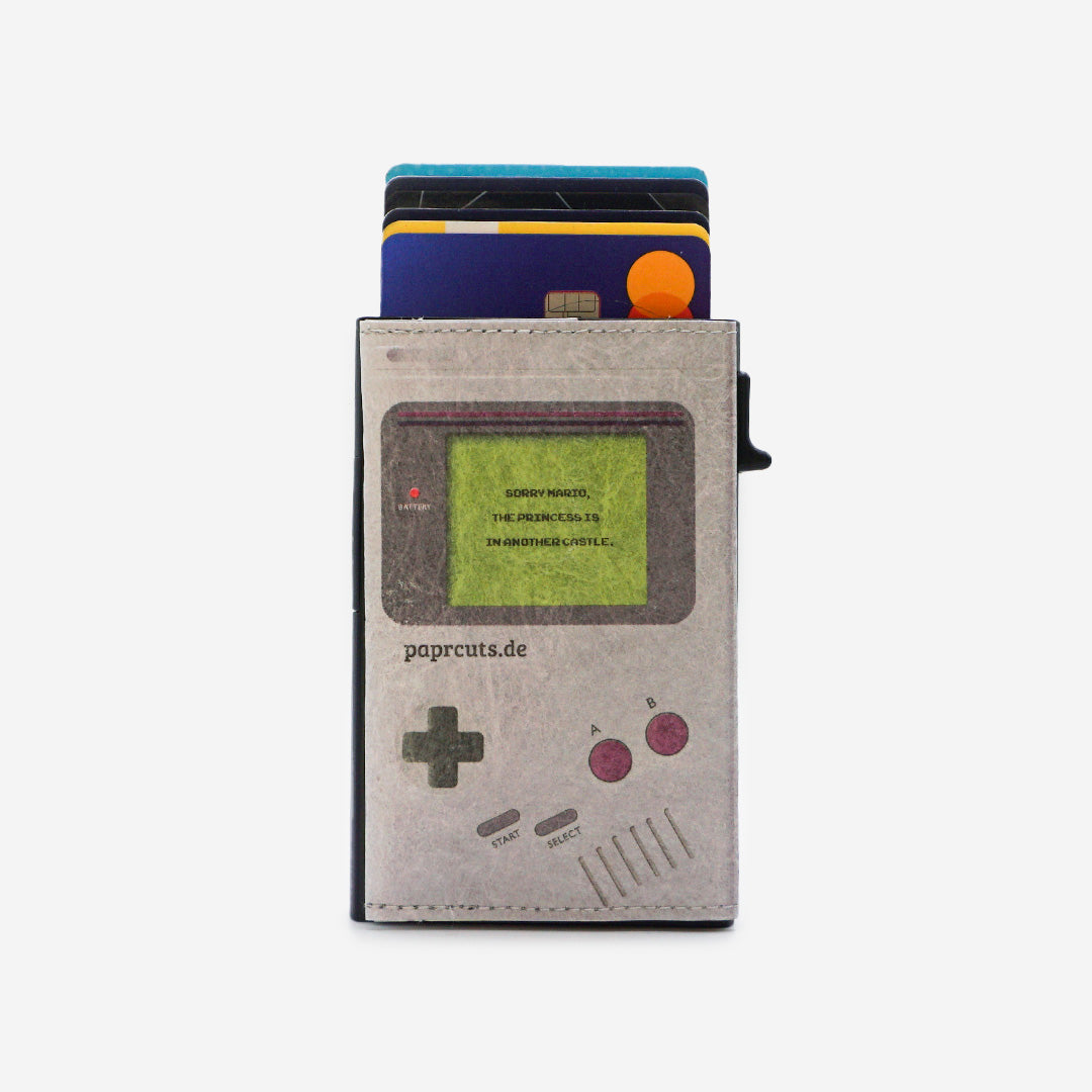 Paprcuts RFID Alu Kartenetui Game Boy Kartenetui grau vegan