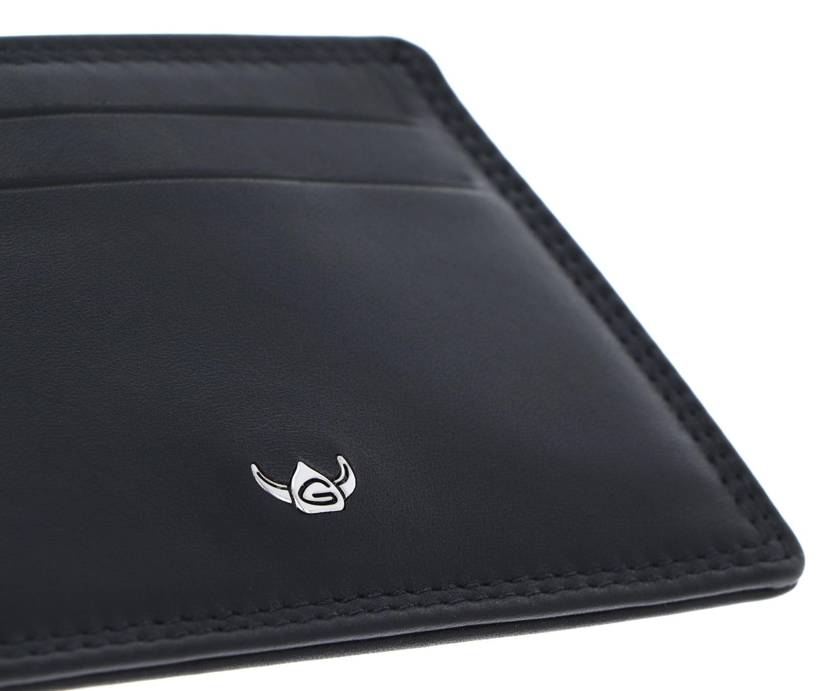Golden Head Polo 4448 Kartenetui Schwarz RFID Rindsleder Flach