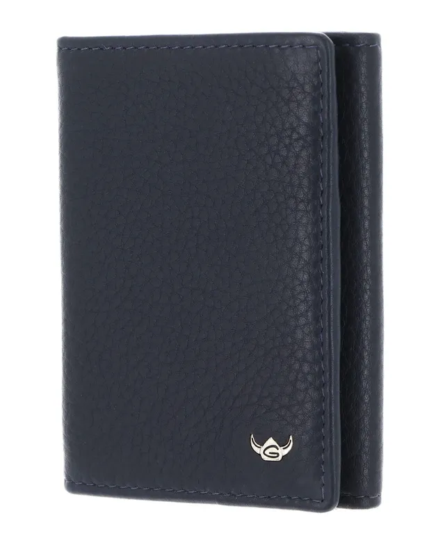 Golden Head Capri 1012 Kartenetui Blau RFID Rindsleder