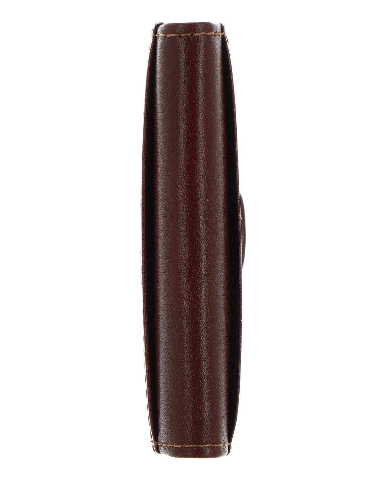 Golden Head Colorado 4516 Kartenetui Braun RFID Druckknopf