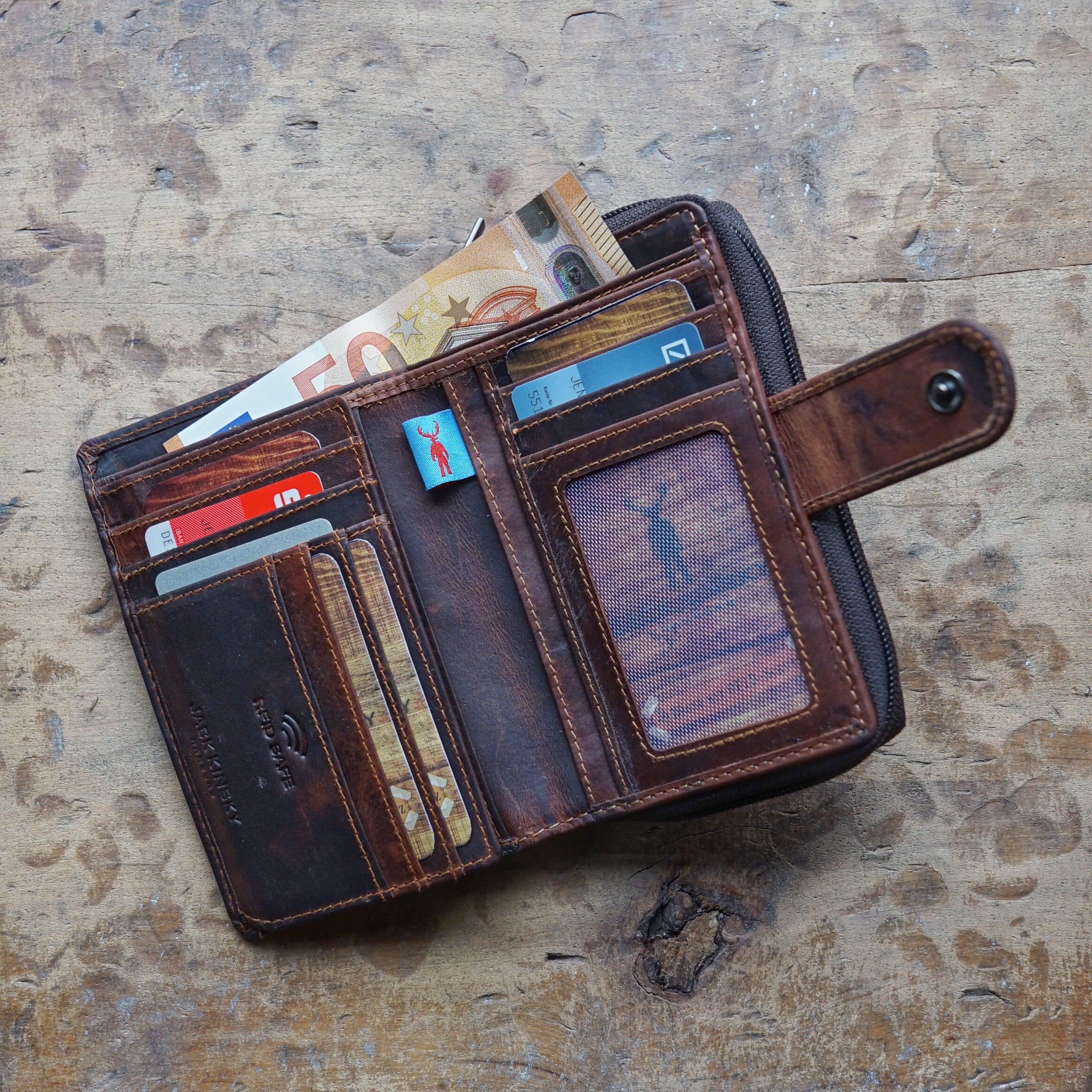 Jack Kinsky Oban 511 Damenbörse Mocca mit RFID