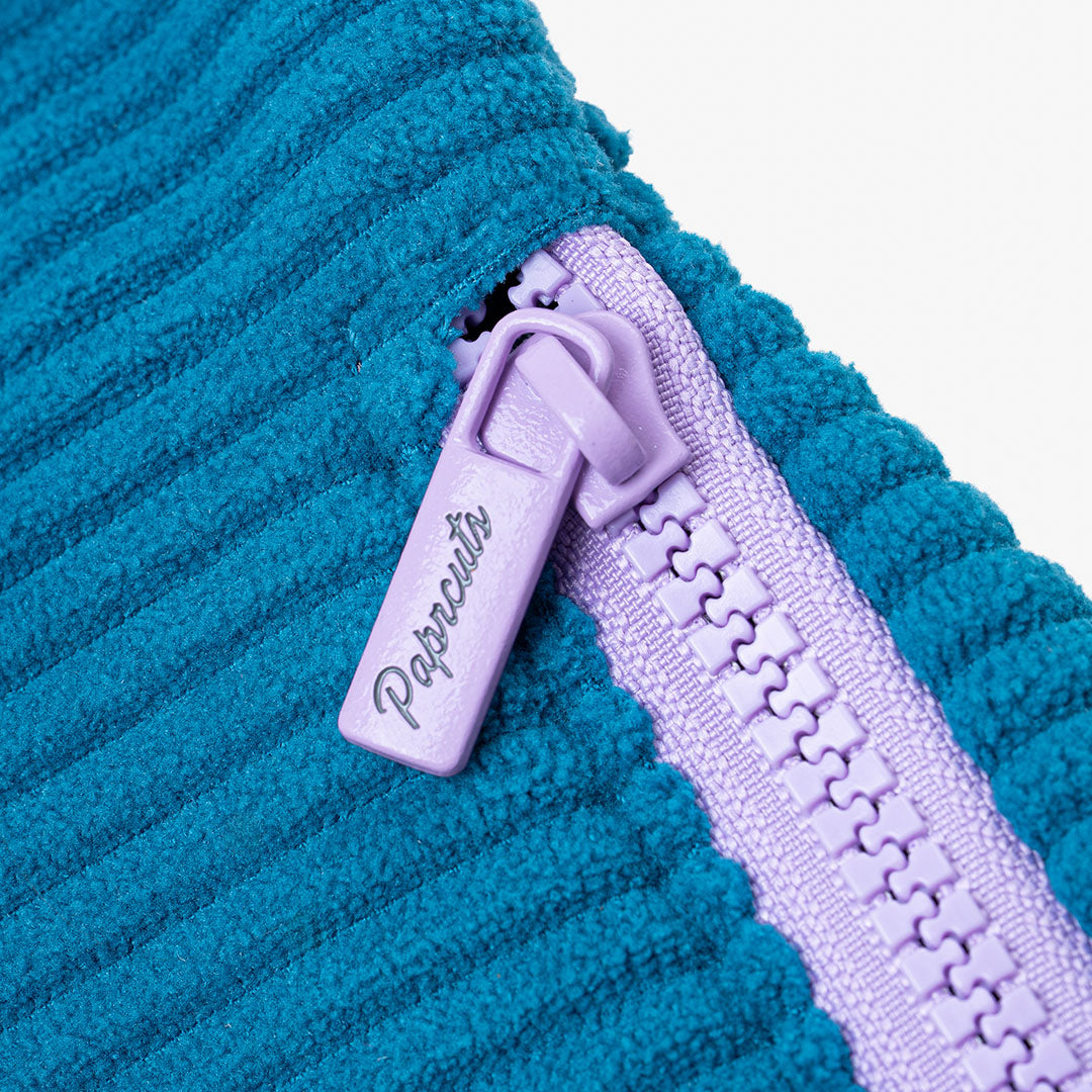 Paprcuts Capri Bauchtasche Violet Petrol Cord Vegan 33 cm