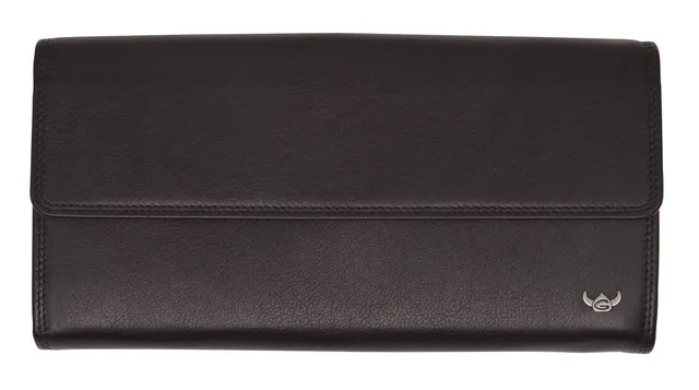 Golden Head Polo Damenbörse Geldbörse 19 cm schwarz Leder