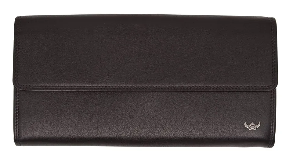 Golden Head Polo Damenbörse Geldbörse 19 cm schwarz Leder