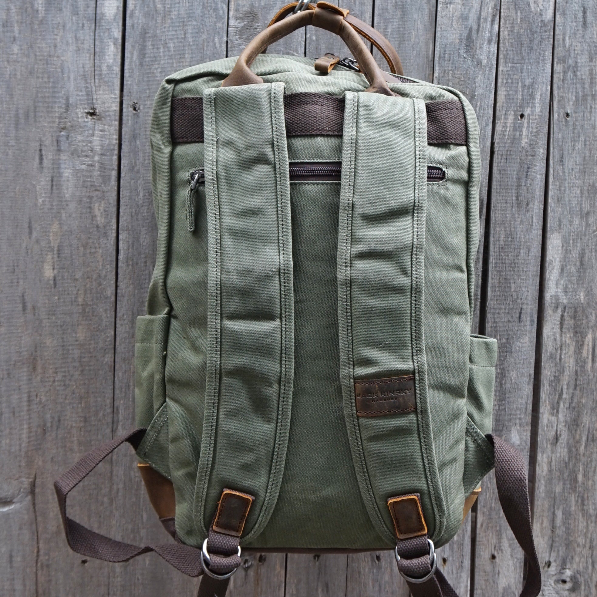 Jack Kinsky Dakar 6 Rucksack Navy Canvas Notebookfach