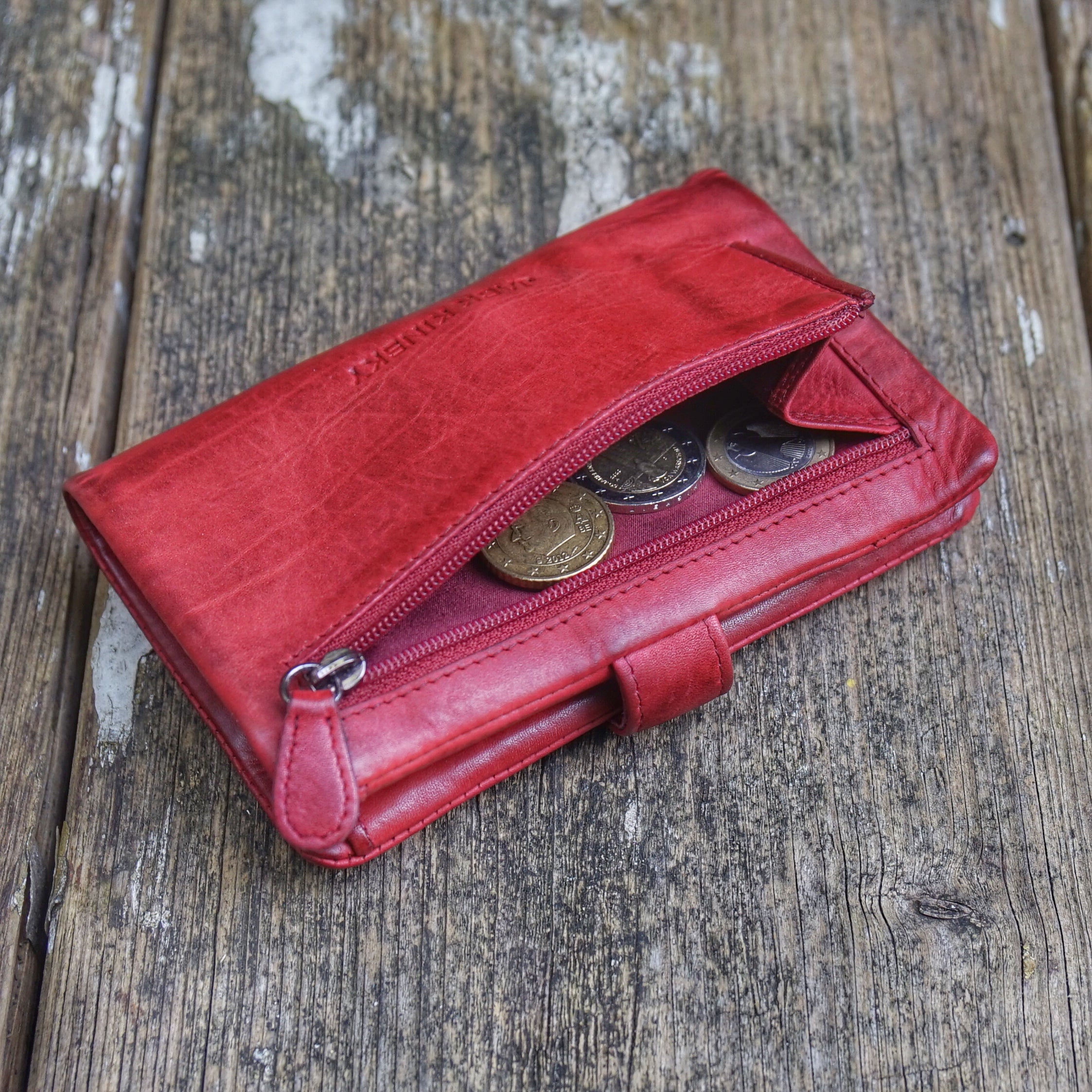 Jack Kinsky Nelson 818 Geldbörse Cognac Vintage