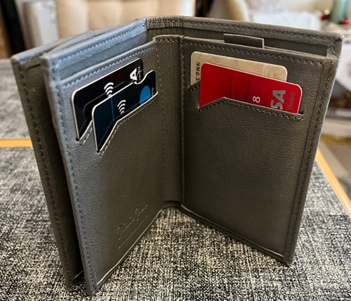 Jaimie Jacobs Folder Boy Geldbörse Schwarz Rindsleder mit Münzfach