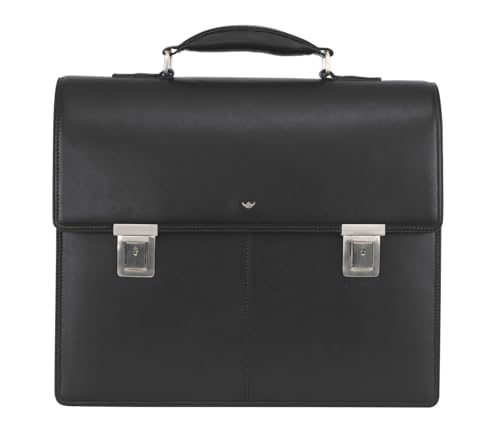 Golden Head Polo Aktentasche schwarz 42 cm 3 Fächer Leder